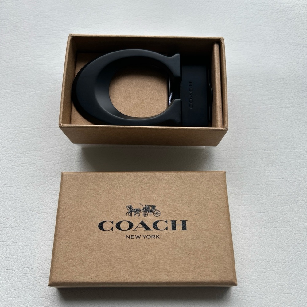 Coach Black Men's Belt Buckle